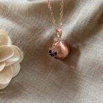 Bola de grossesse or rose Violette