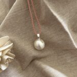 llamador de ángeles plata Auriane con cordon oro rosa