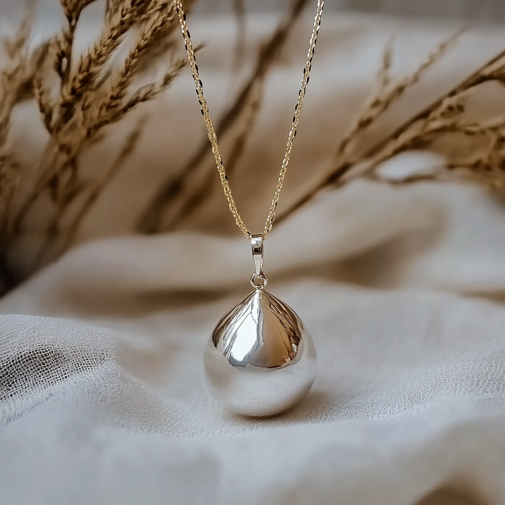 bola de grossesse en argent