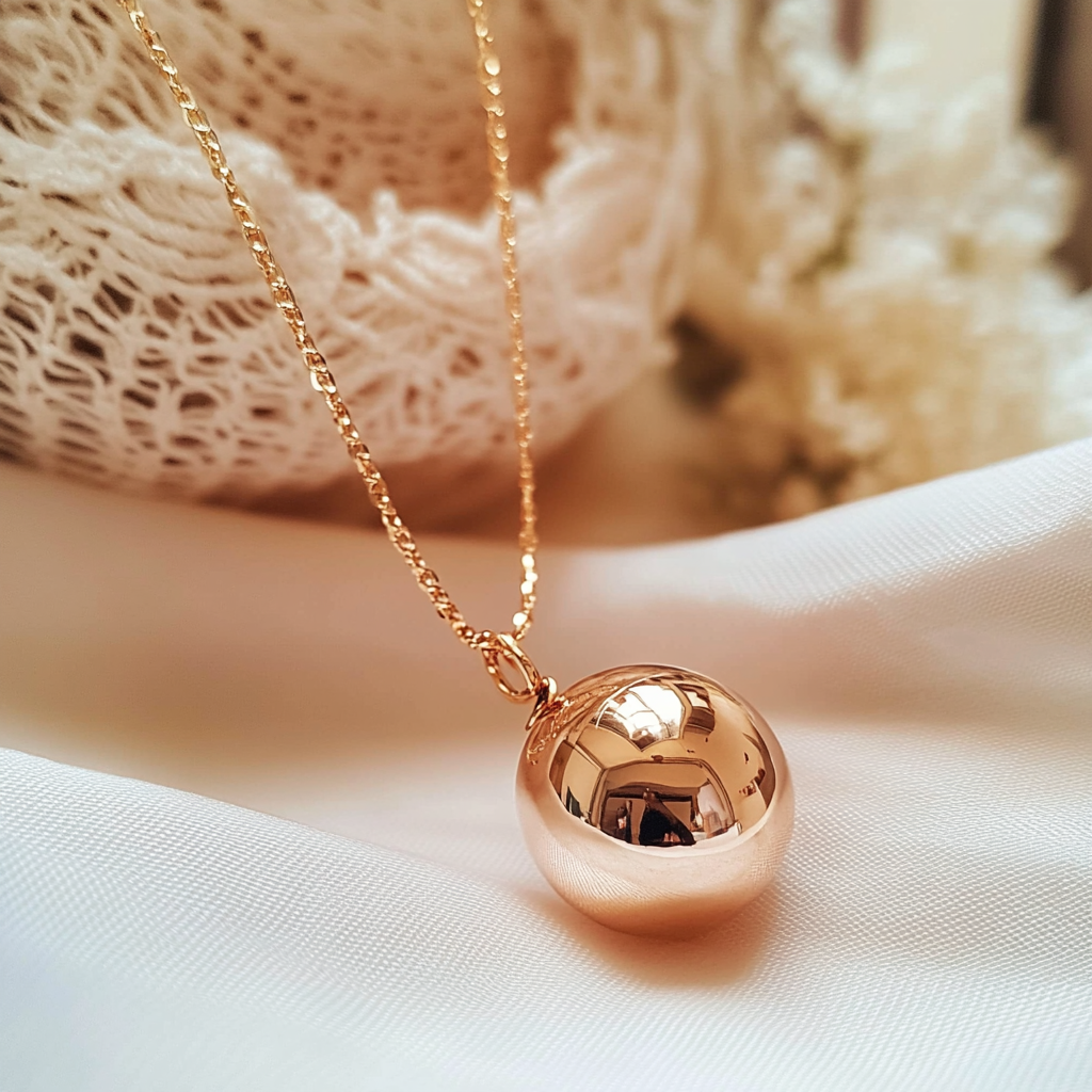 bola de grossesse en or rose