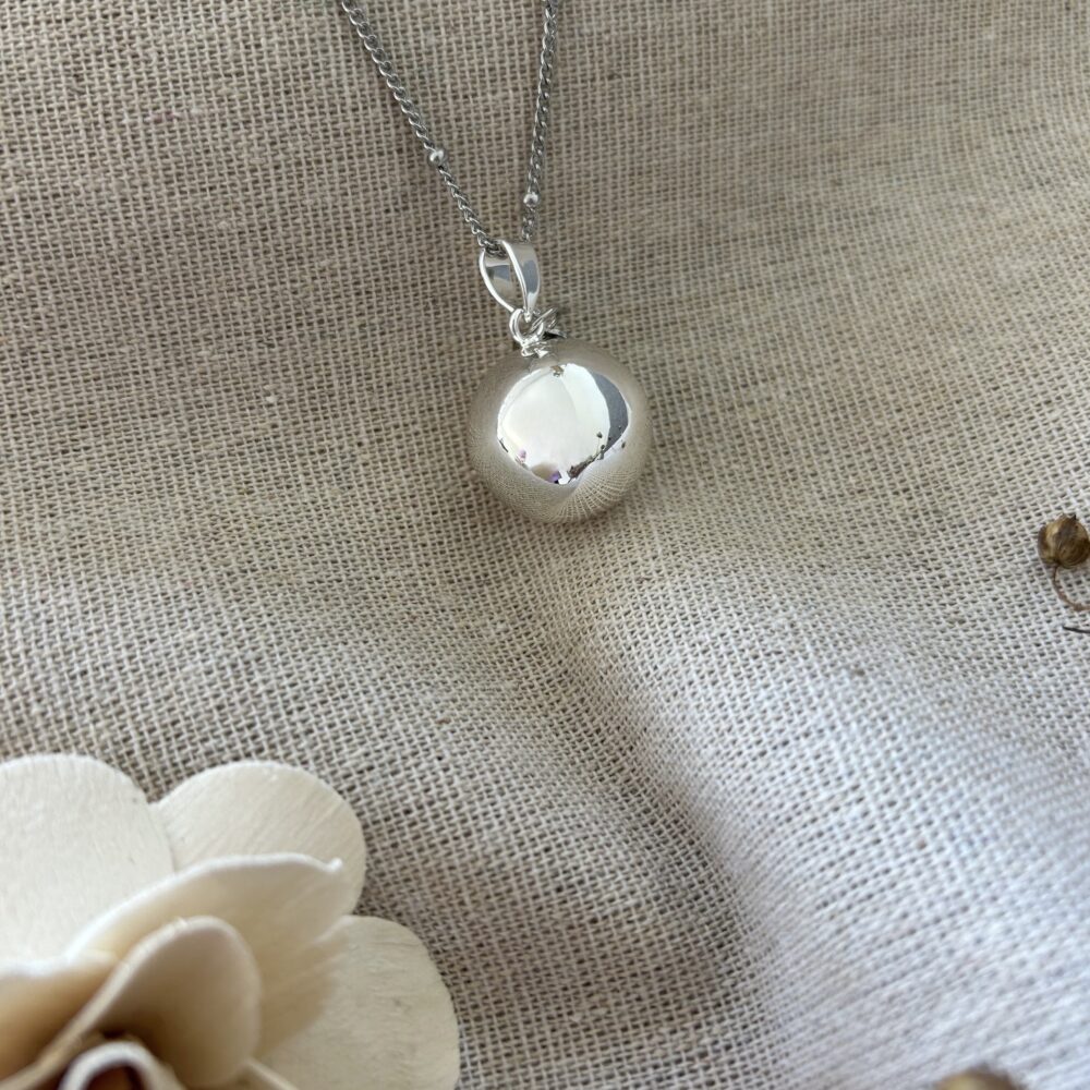 bola de grossesse argent éléanore chaine à boules