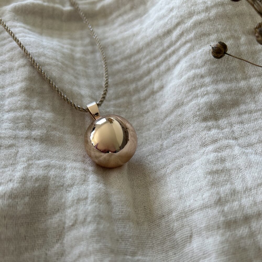 bola de grossesse or rose éléanore cordon doré