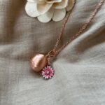 llamador de ángeles de oro rosa dalia