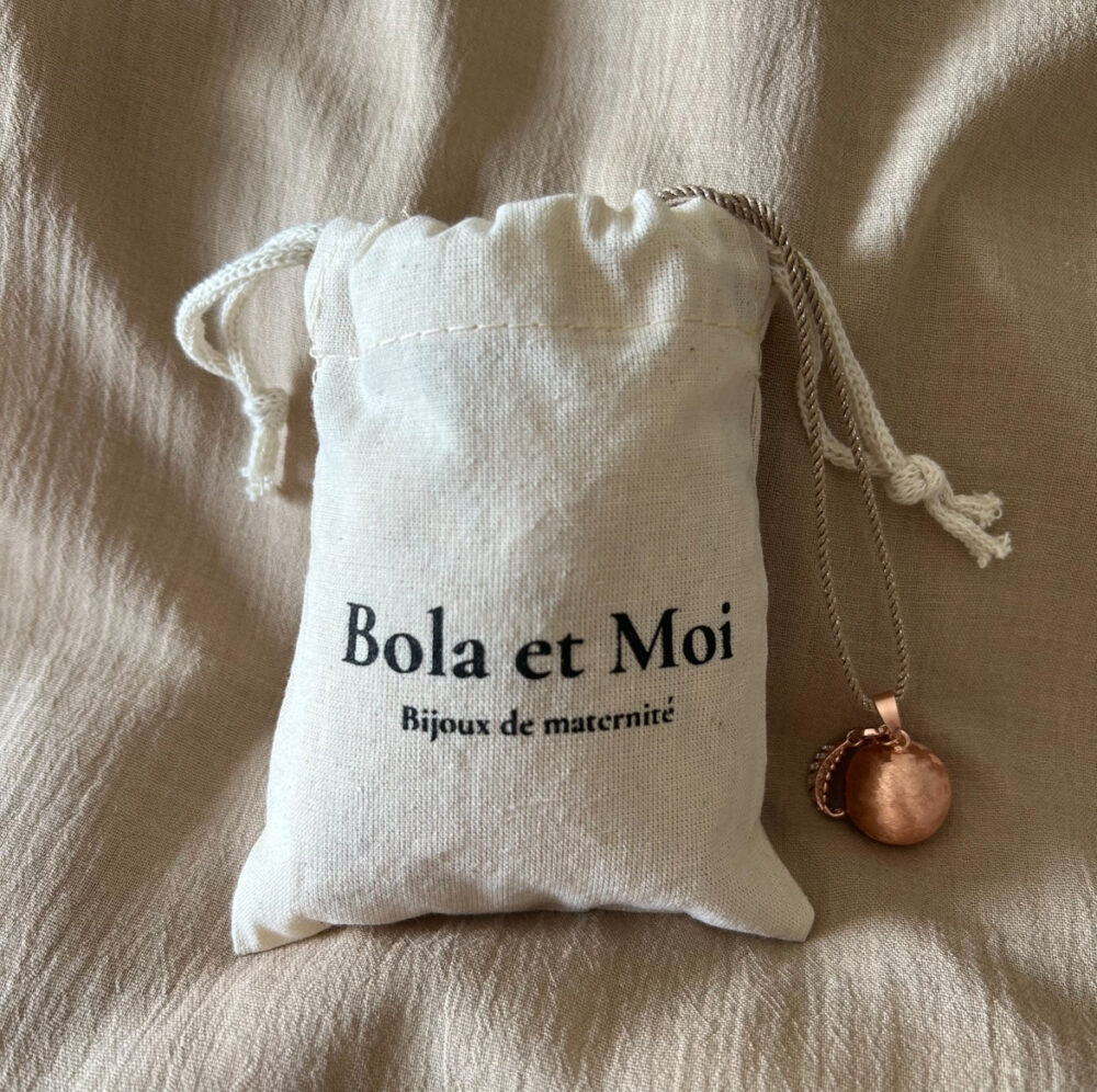Bola de grossesse or rose Luma cordon doré – Image 4