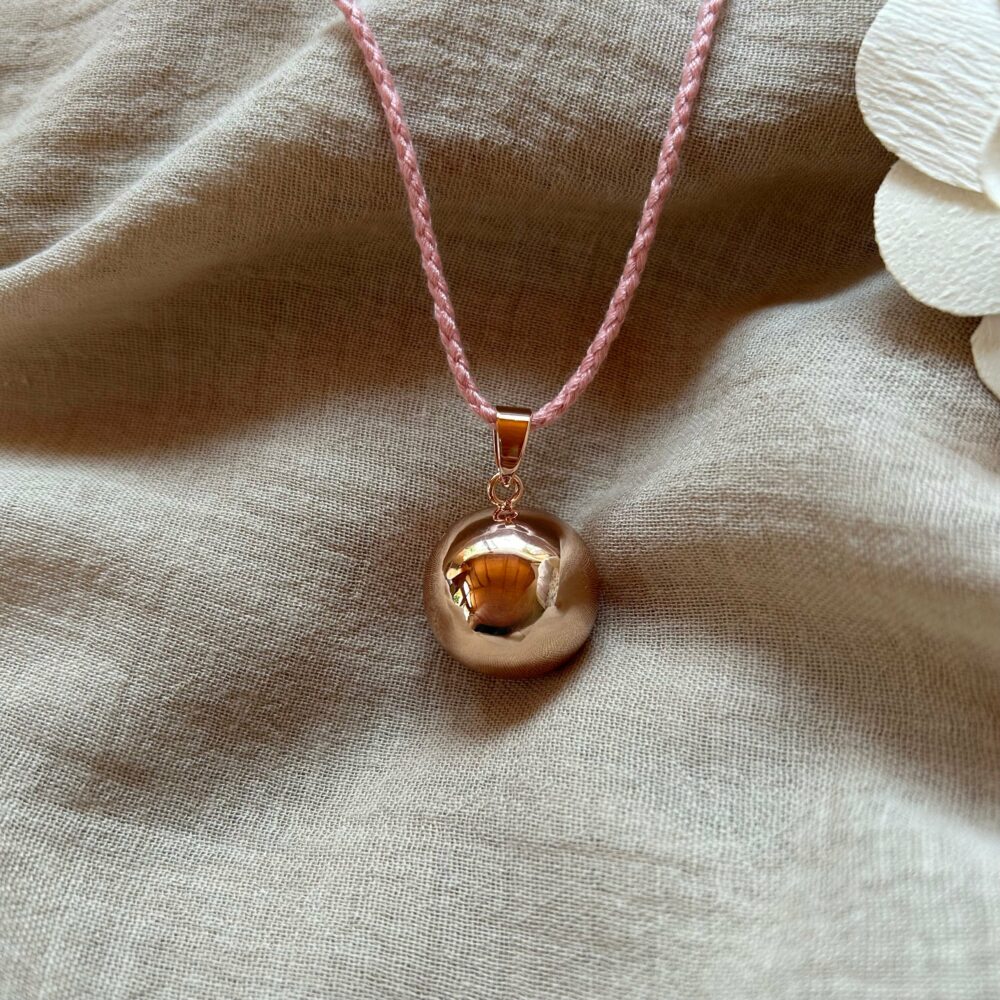 Chiama angeli Eléanore in oro rosa con cordone rosa - immagine 3