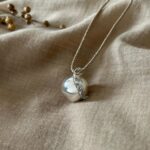 Bola de grossesse argent Zélie cordon